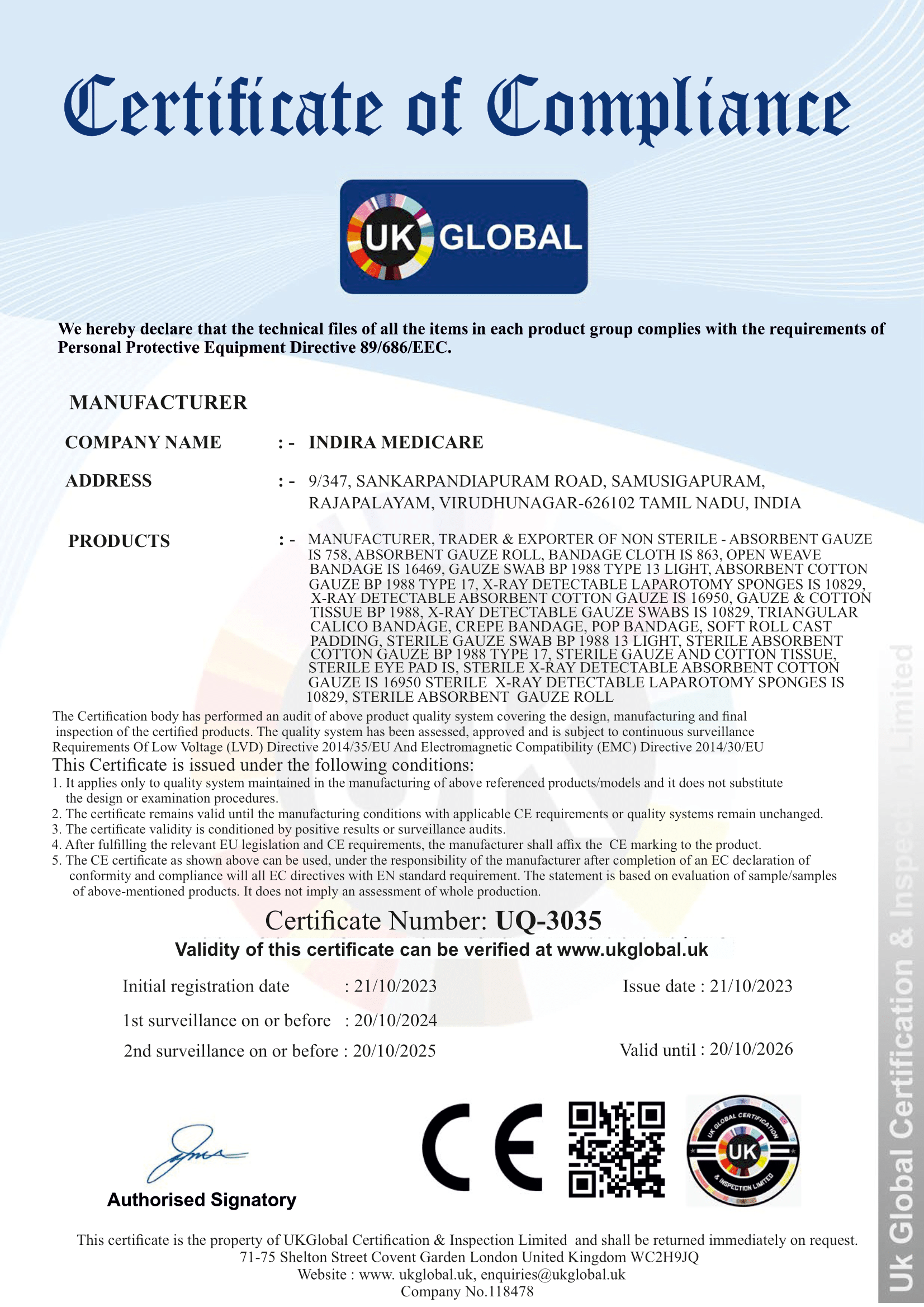 Certificate 1